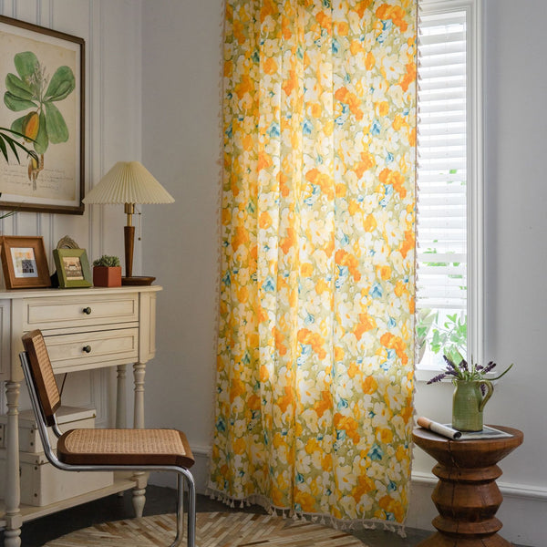 Sunshine Meadow Tassel Curtain