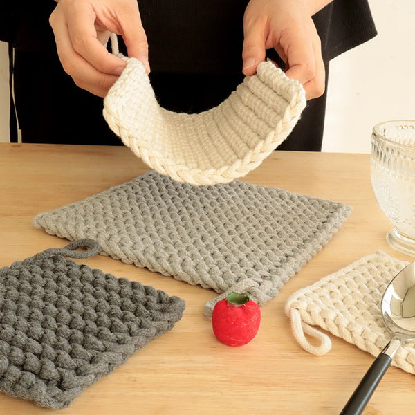 Japanese Square Trivet Mat Set