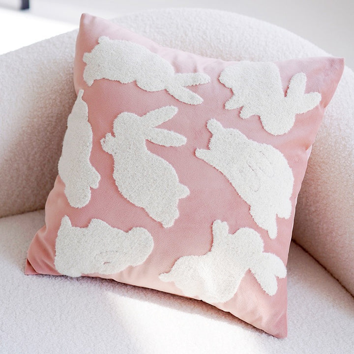 Pink Bunny Cushion