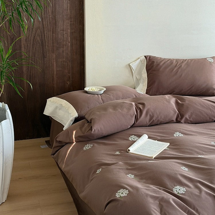 Dandelion Embroidery Bedding Set