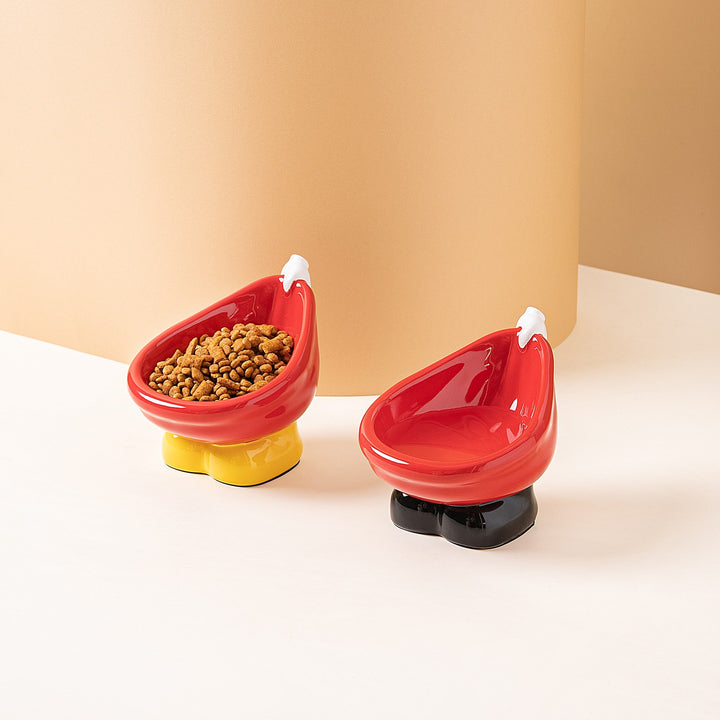 Tilted Dewdrop Pet Bowl