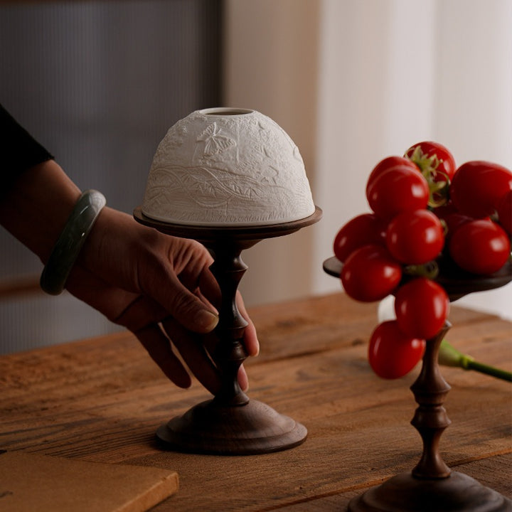 Natural Garden Candle Holder Set