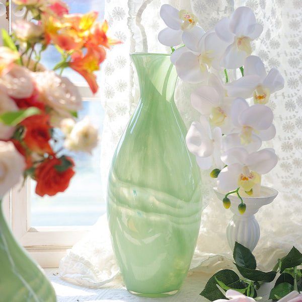 Green Zen Glass Vase