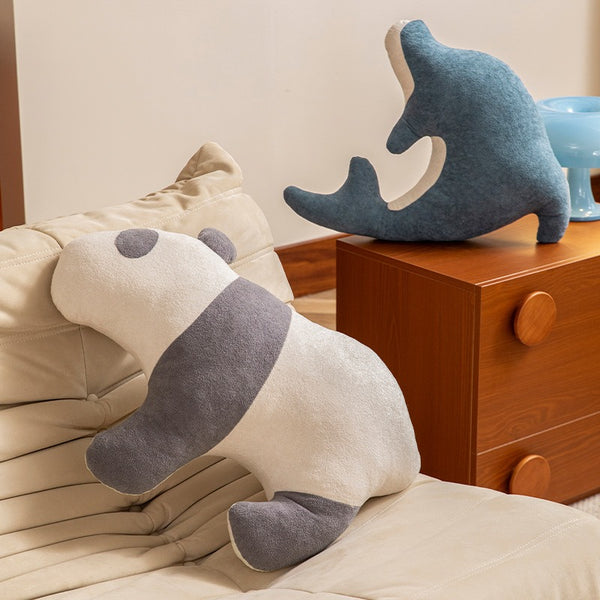 Panda and Dolphin Companion Pillow
