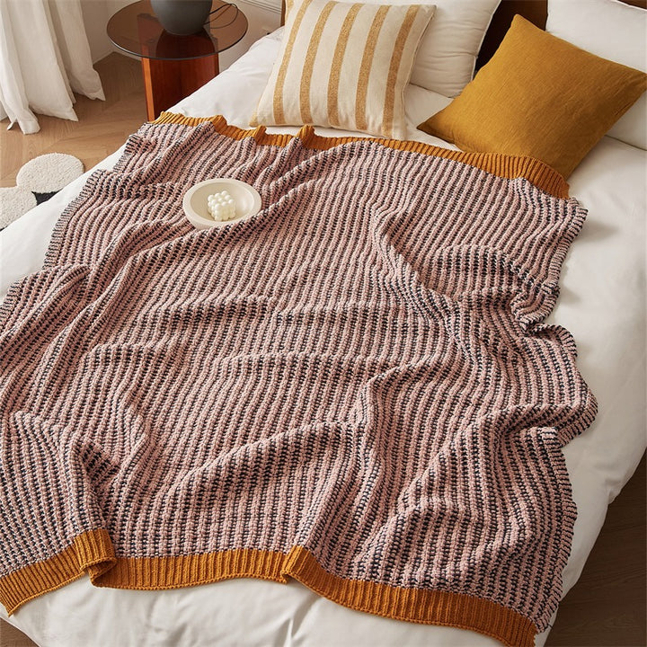 Earthy Contrast Throw