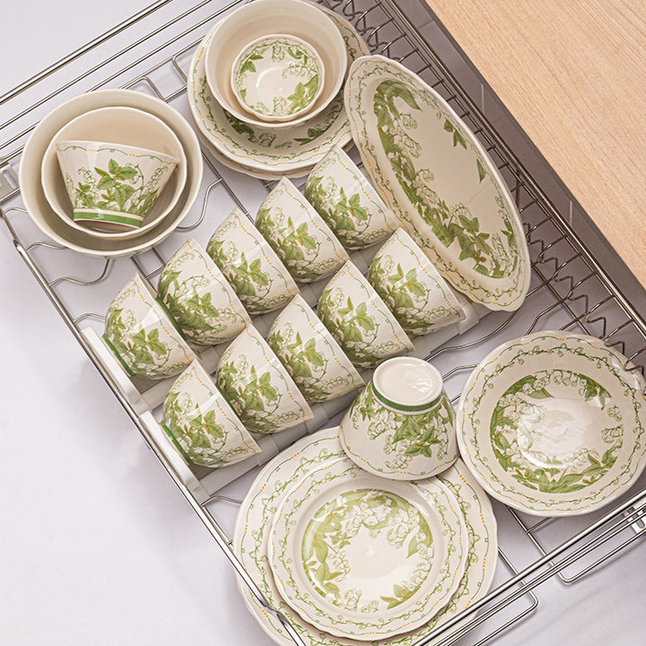 Bellflower Ceramic Dining Set