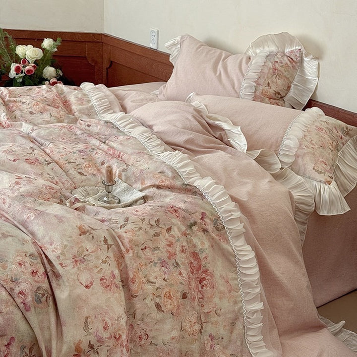 French Countryside Rose Bedding Set