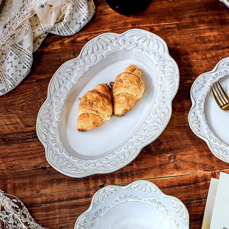 Garland Embossed Ceramic Dining Collection