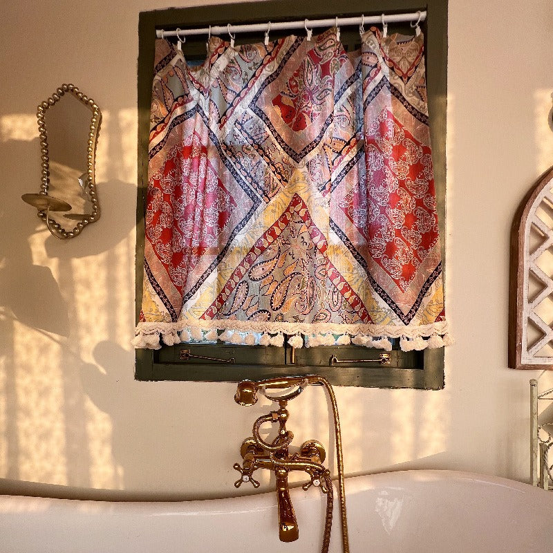 Paisley Tassel Cabinet Curtain