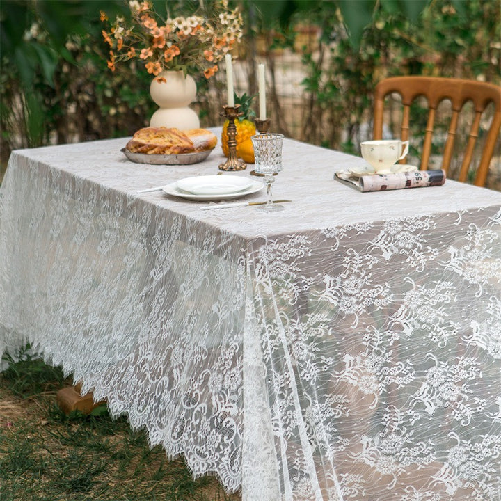 Lawn Party Lace Table Cloth