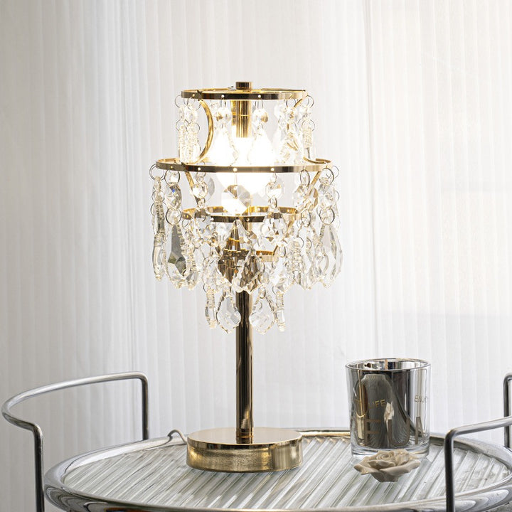 Crown Crystal Table Lamp