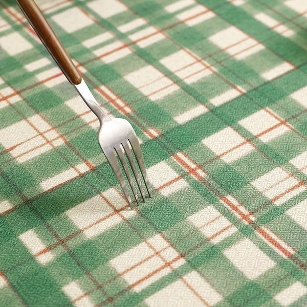 Moss Plaid Tablecloth