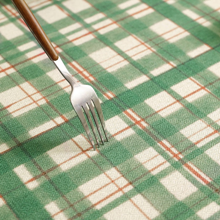 Moss Plaid Tablecloth