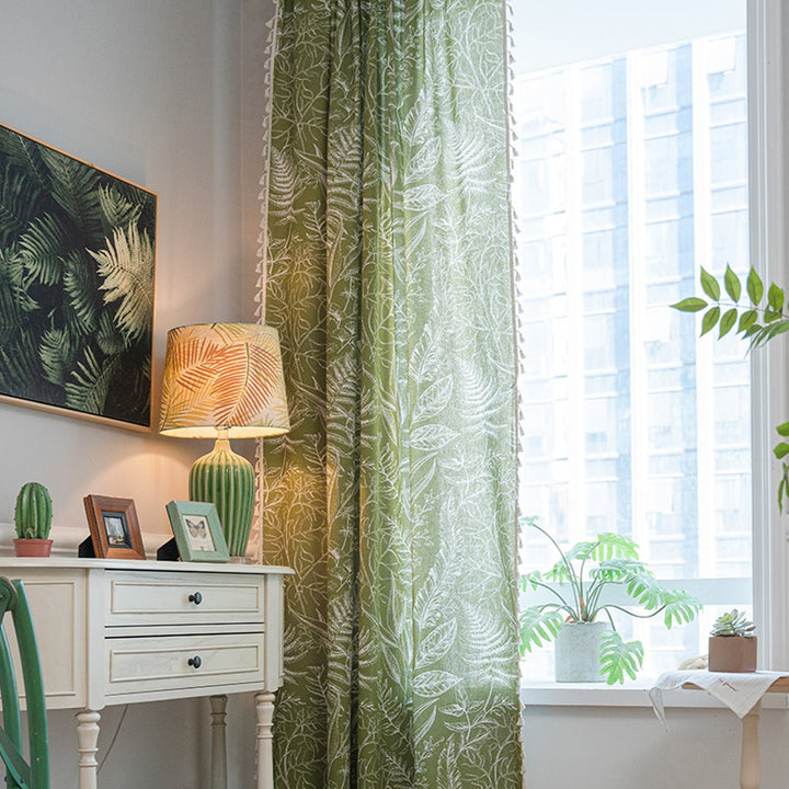 Leaves Magic Tassel Curtain