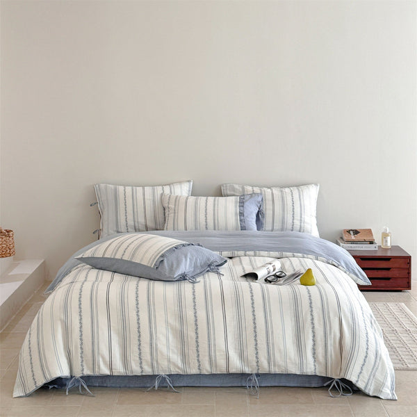 Sea Salt Stripe Bedding Set