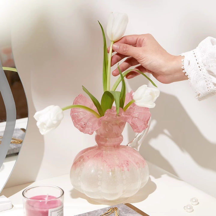 Lumina Pink Glass Vase