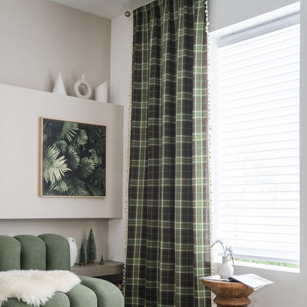 Green Tartan Curtain