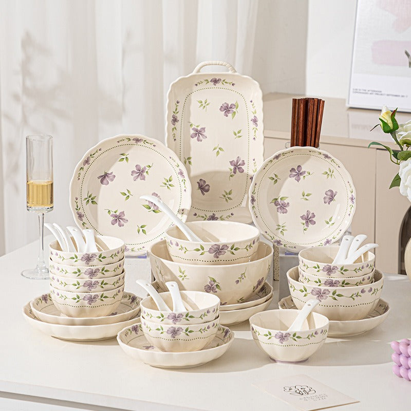 Violet Dusk Ceramic Dining Set