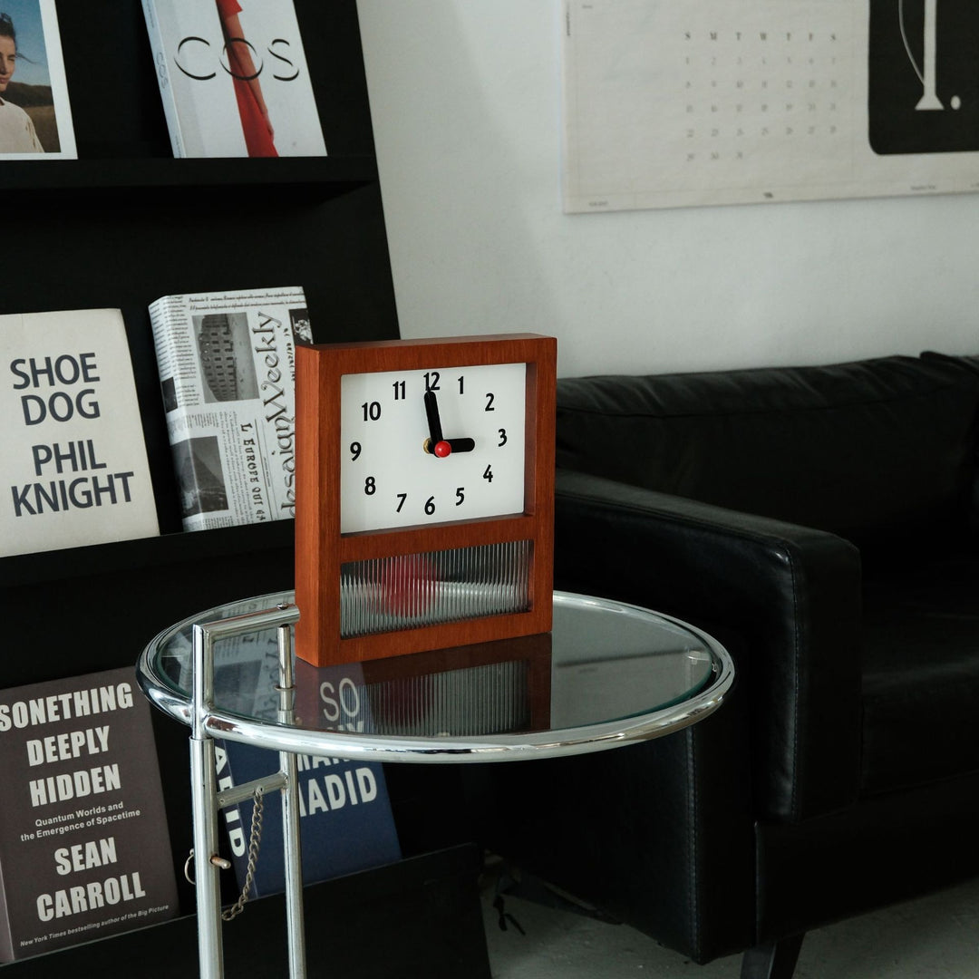 Red Dot Mid-Century Clock