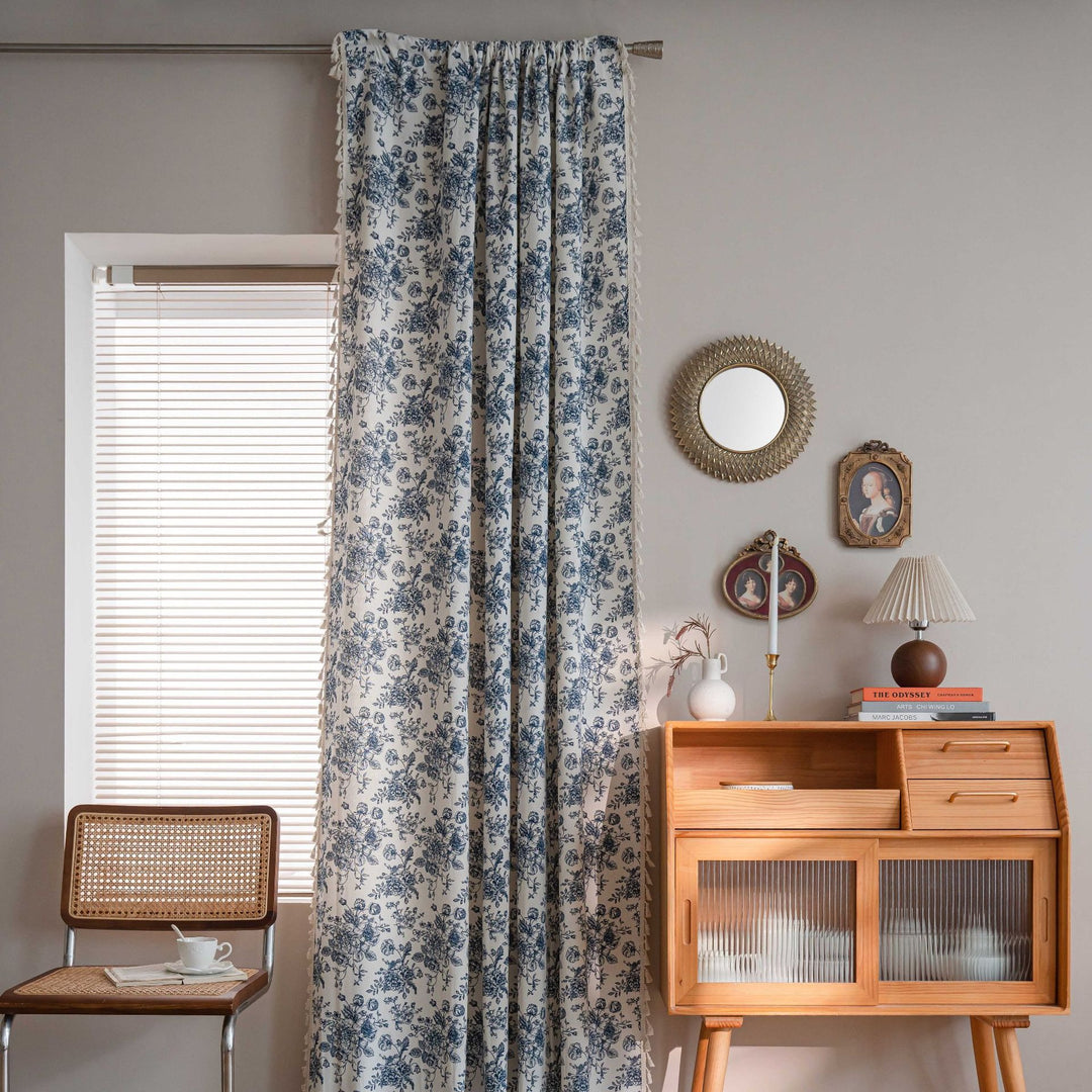 Blue Dream Tassel Curtain