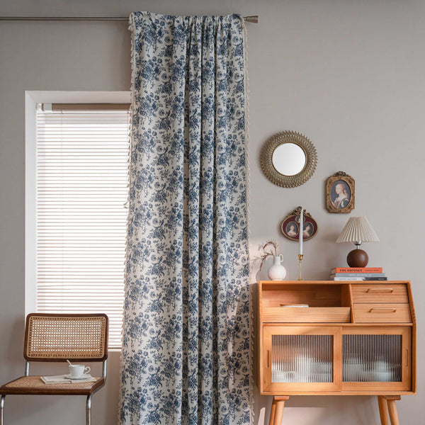Blue Dream Tassel Curtain