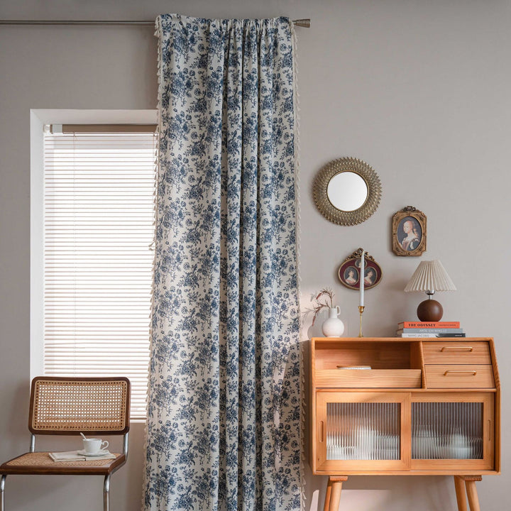 Blue Dream Tassel Curtain