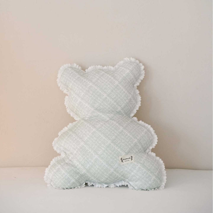 Plaid Teddy Cushion