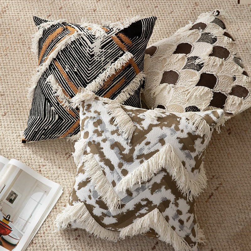 Boho Tassel Weave Cushion