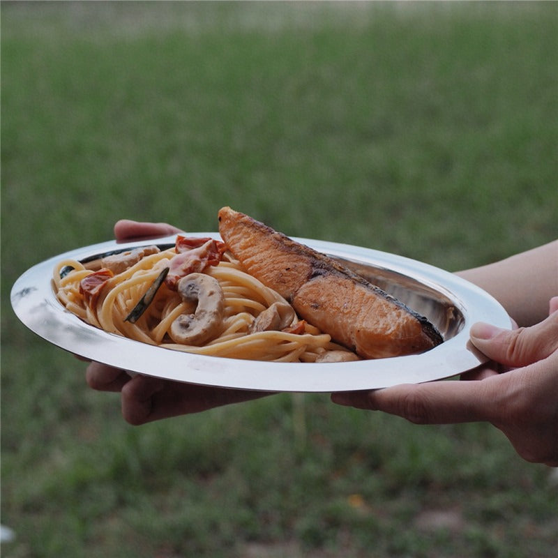 Go For a Picnic Silver Oval Plate Collection