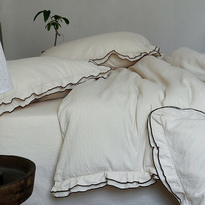 Double Ruffle Bedding Set