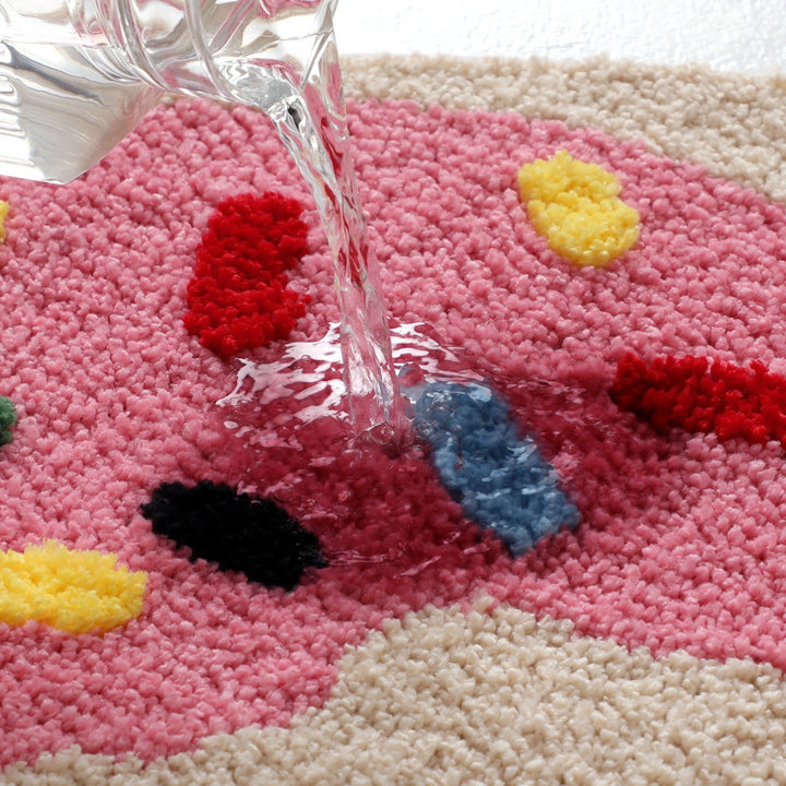 Strawberry Frosted Doughnut Bath Mat