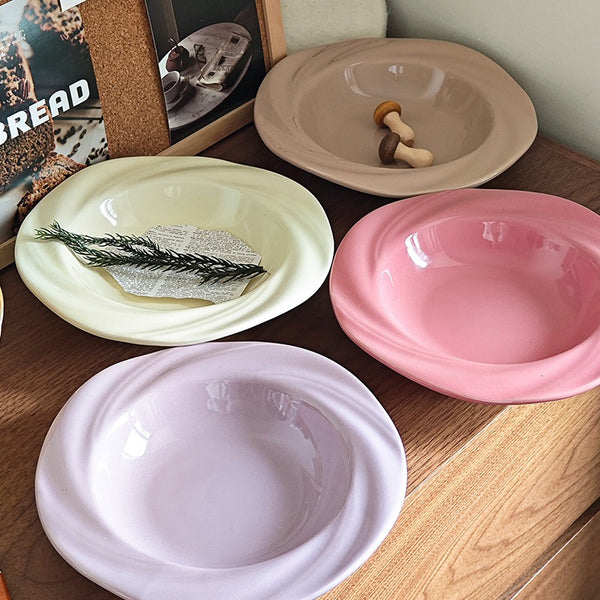 Floral Rose Plate Set