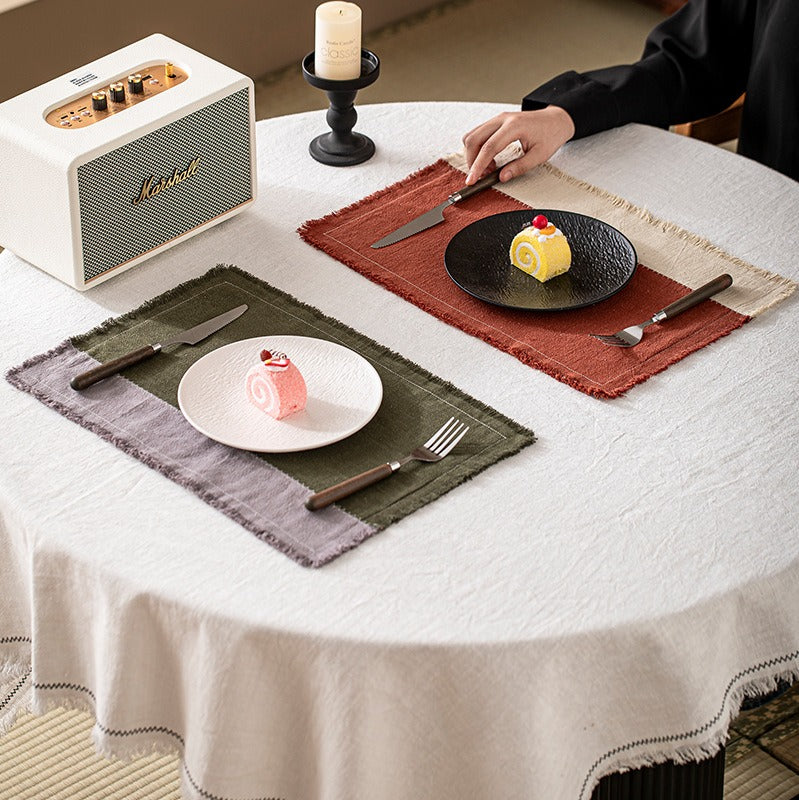 Patchwork Ramie Placemat Set