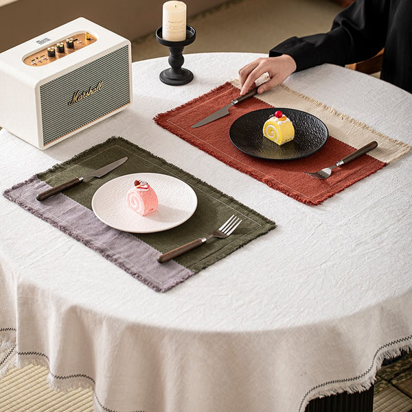 Patchwork Ramie Placemat Set