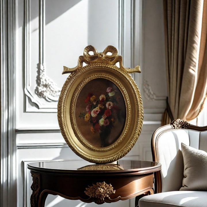 Victorian Bow Oval Photo Frame