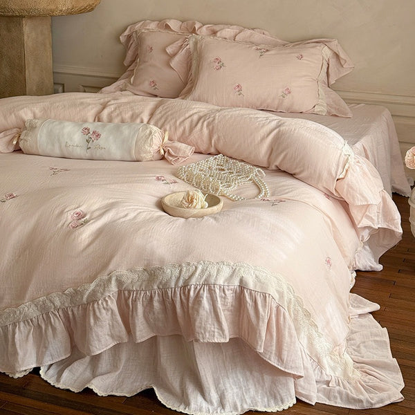 Provence Rose Lace Bedding