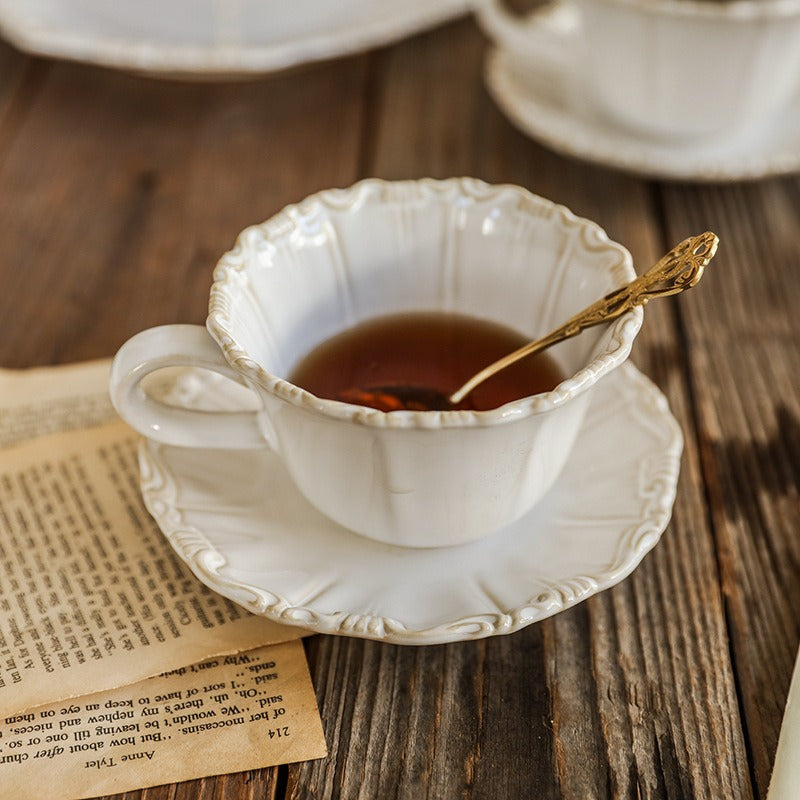 French Street Ceramic Tea Cup Set