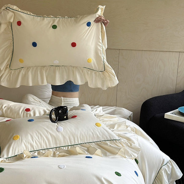 Colourful Polka Dots Bedding Set