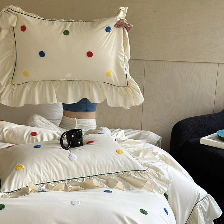 Colourful Polka Dots Bedding Set