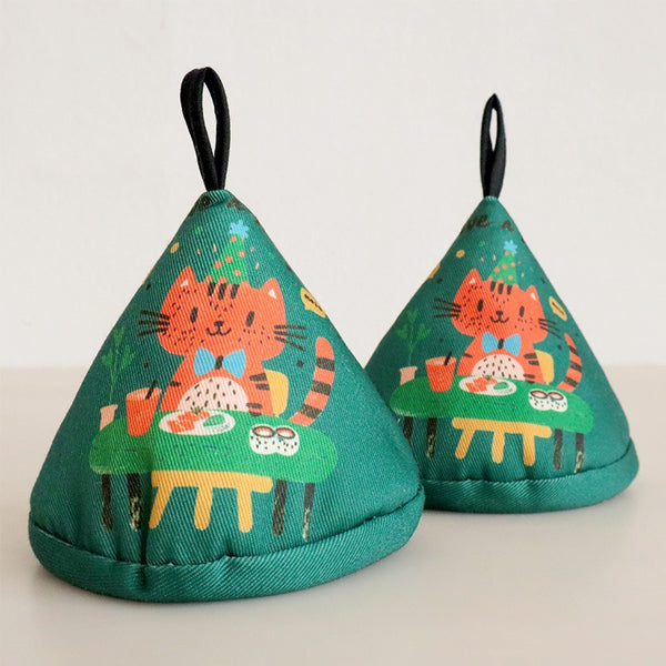 Animal Party Triangle Pot Holder Set