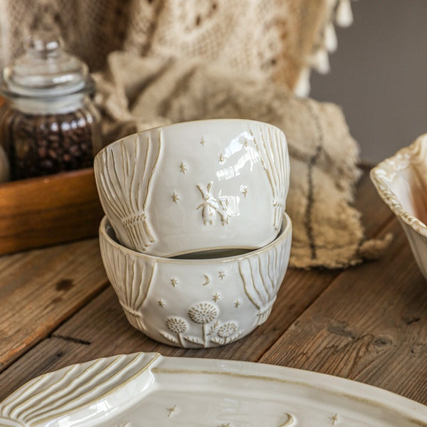 White Garden Dinnerware