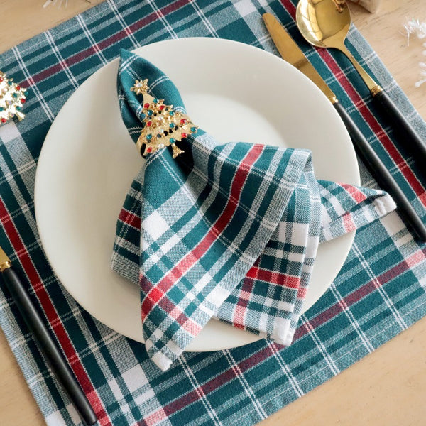 Christmas Tartan Napkin Set
