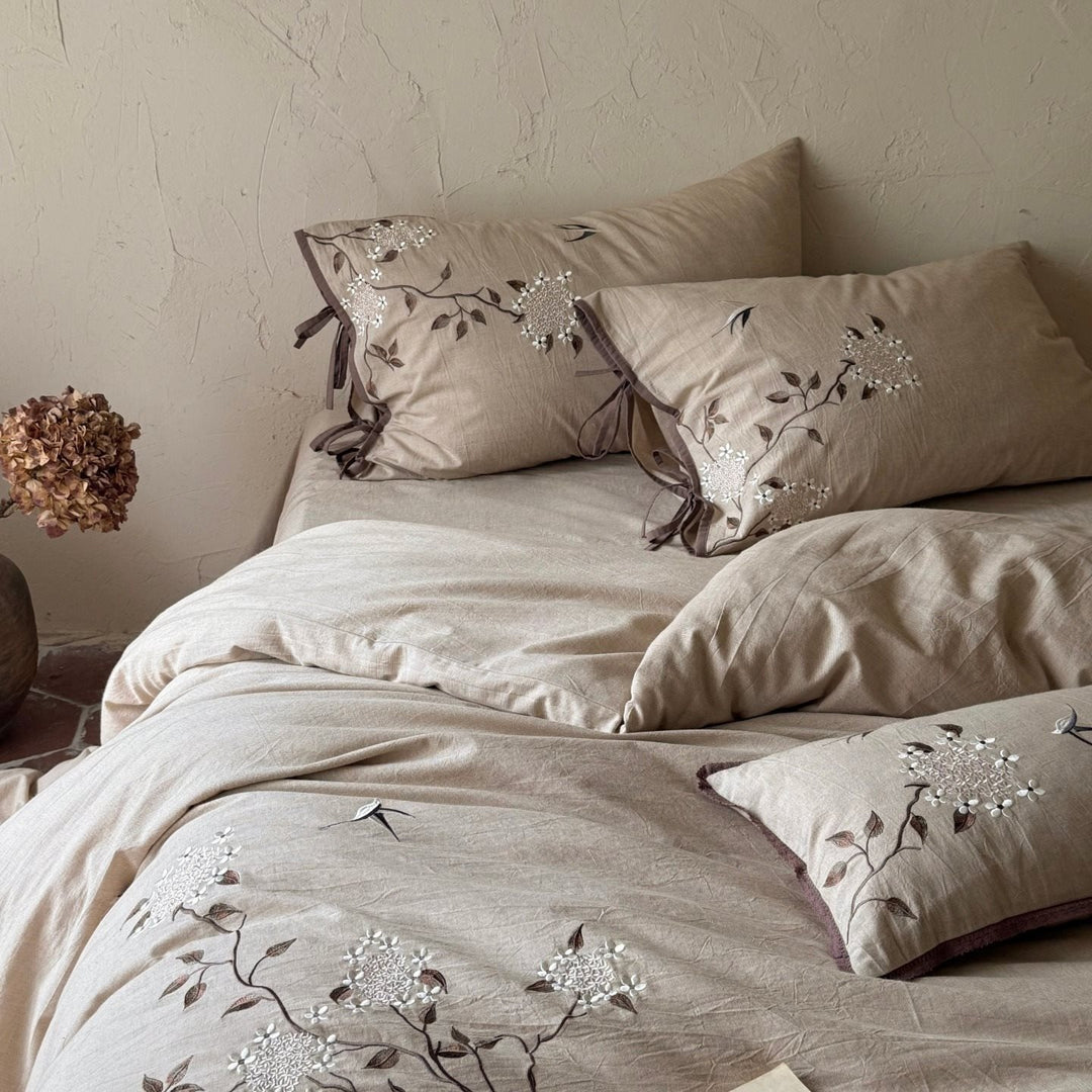 Garden Dawn Linen Cotton Bedding Set