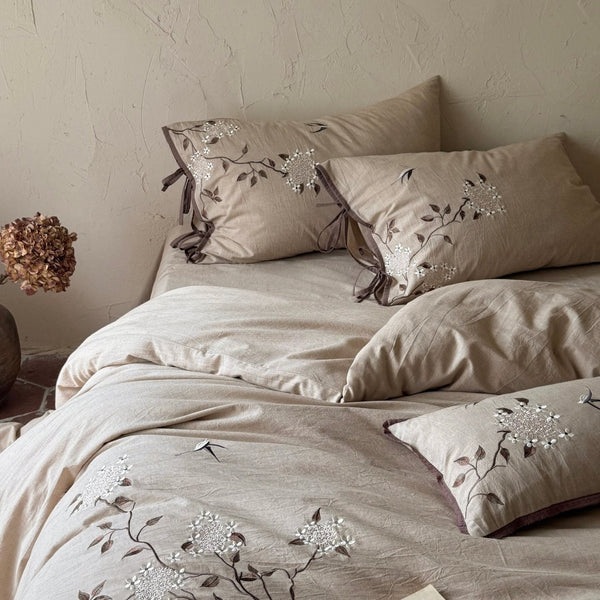 Garden Dawn Linen Cotton Bedding Set
