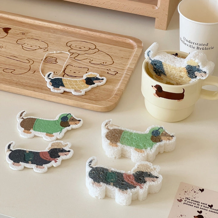 Gentle Dachshund Dish Sponge Set