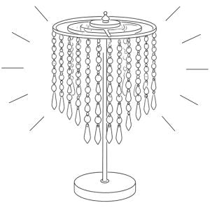 Raindrop Crystal Table Lamp - Assembly Guide