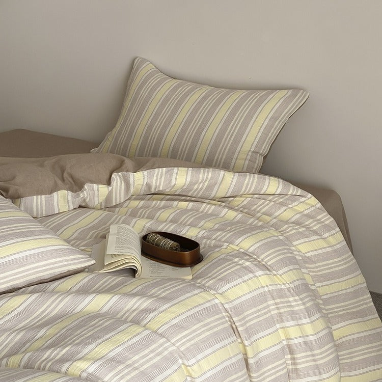Springtime Striped Bedding Set