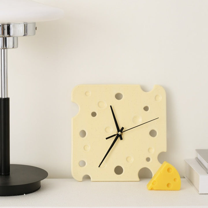 Swiss Cheese Ceramic Wall Clock