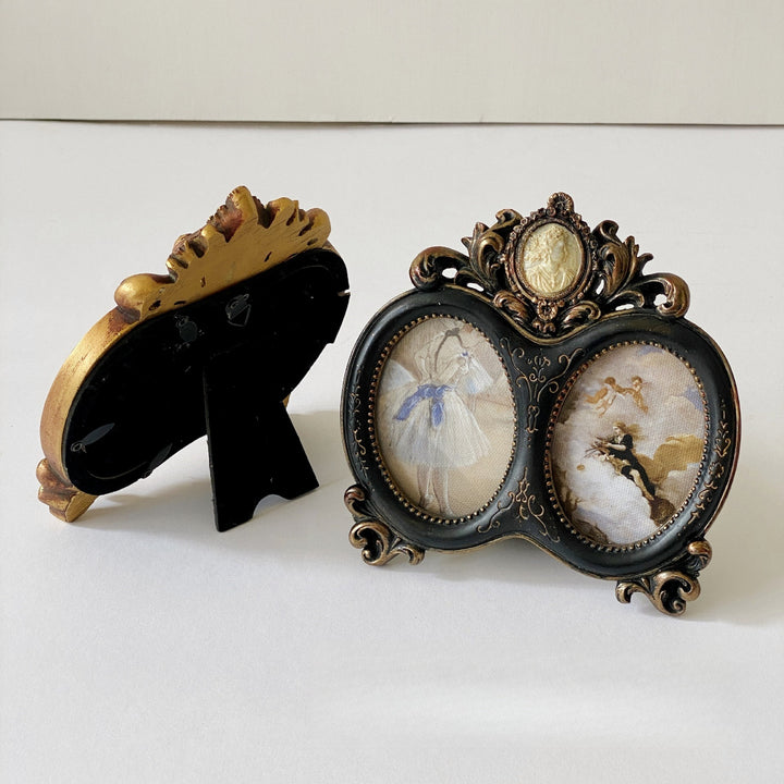 Ornate Victorian Dual Photo Frame