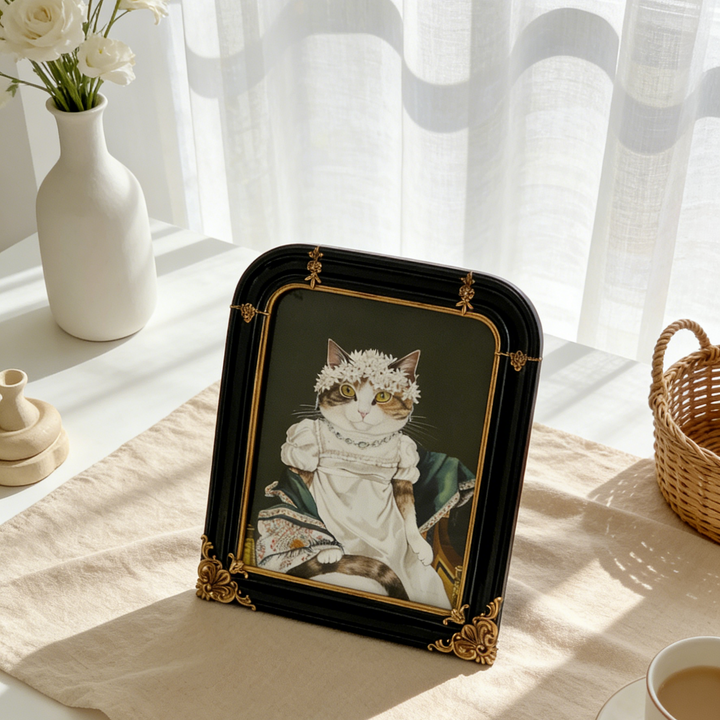 French Ornate Curved Photo Frame